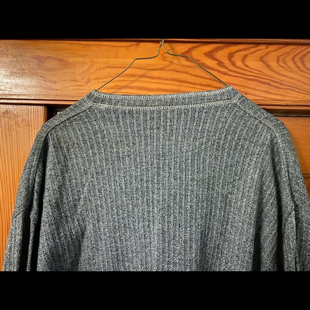 Vintage Hill & Archer Knit Sweater Mens Size XLT Long Sleeve Dark Gray Pullover